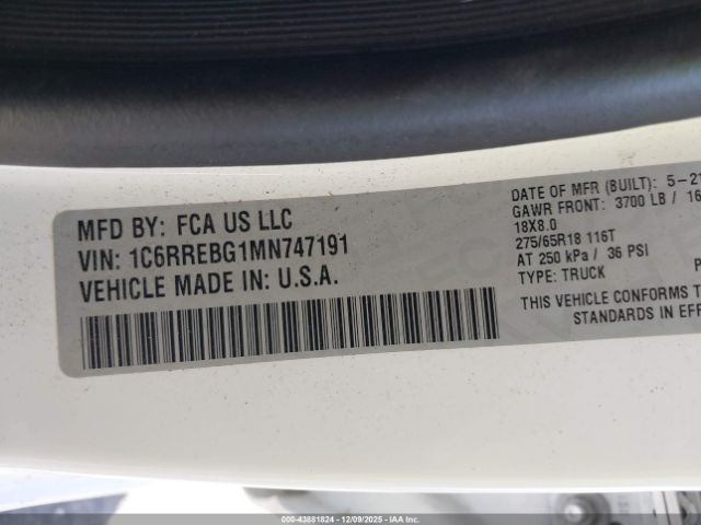 Ram 1500 Big Horn  4x2 6'4 Box Image 9