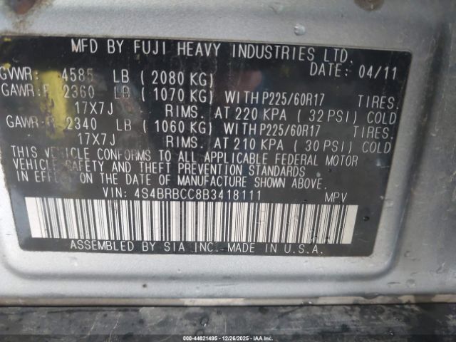 Subaru Outback 2.5i Premium Image 10