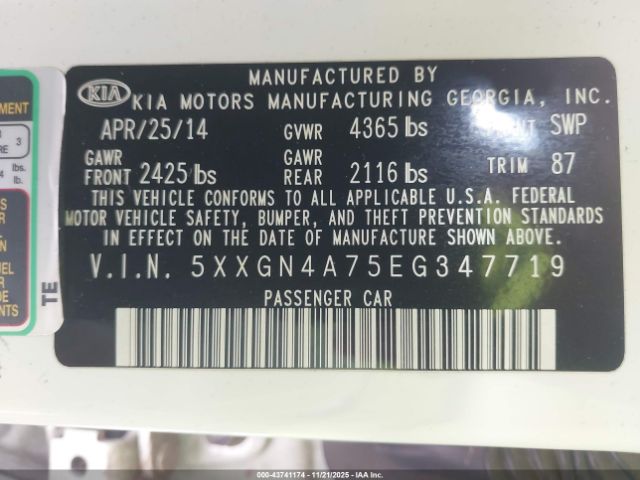 Kia Optima Ex Image 6